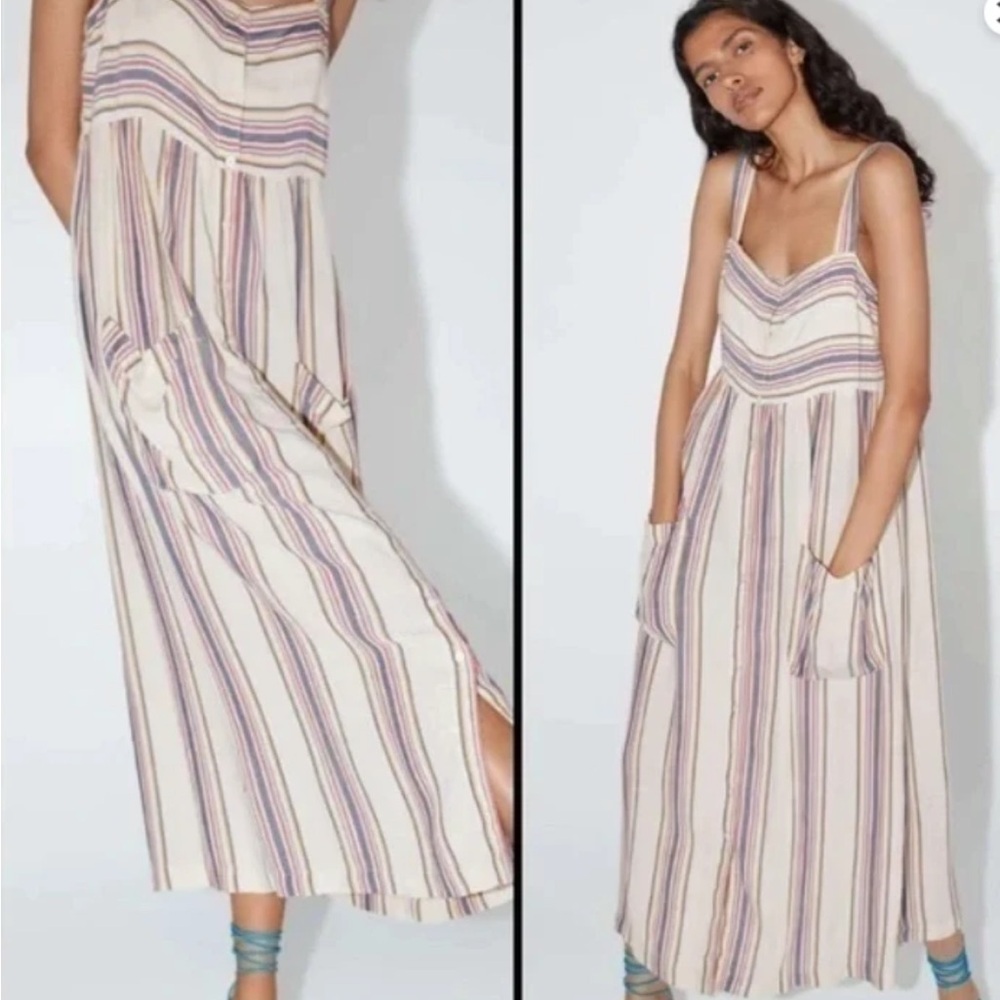 Zara - Midi Striped Dress